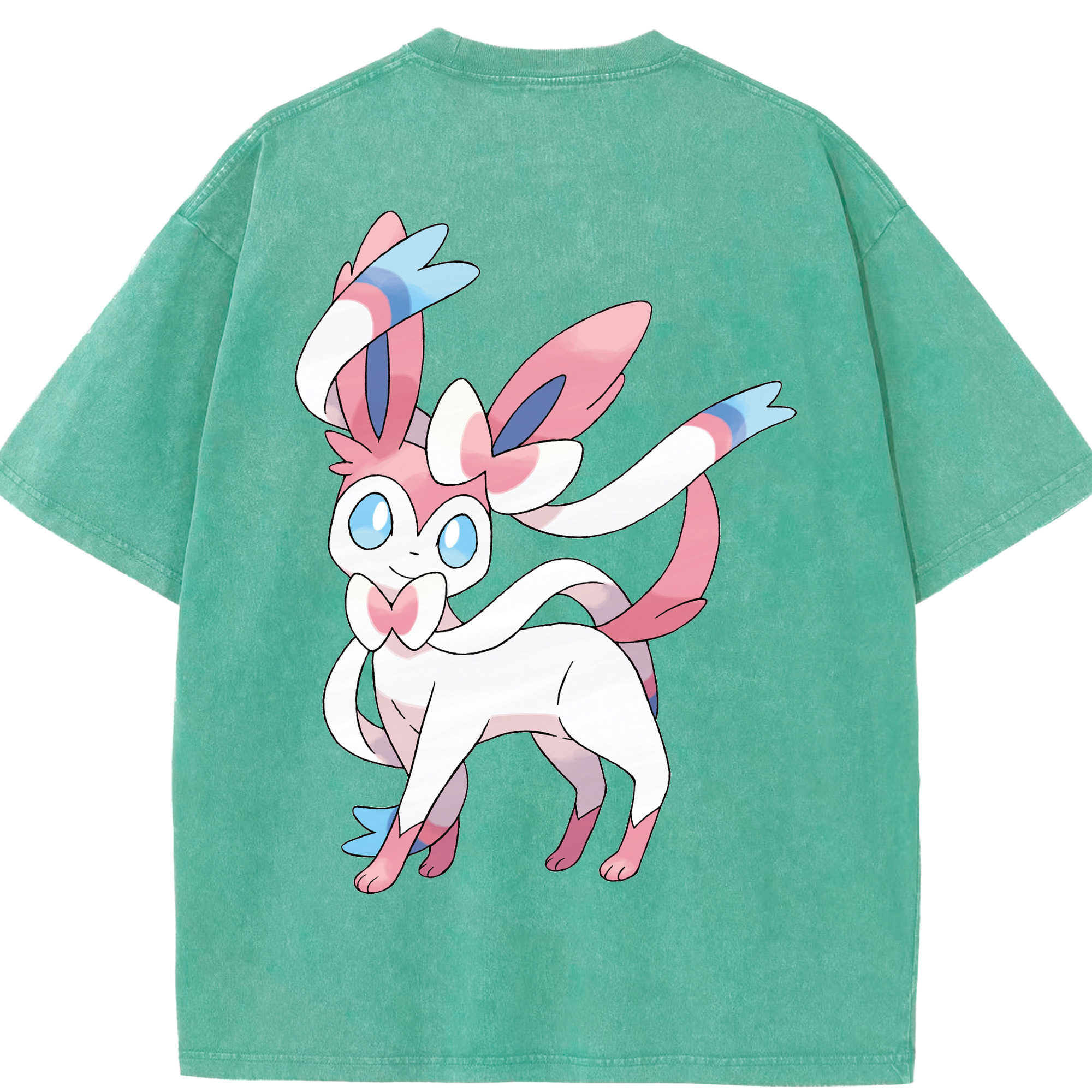 （画像用） ポケットモンスター Pokémon 綿100% ヴィンテージ風 半袖Tシャツ（背面プリント）